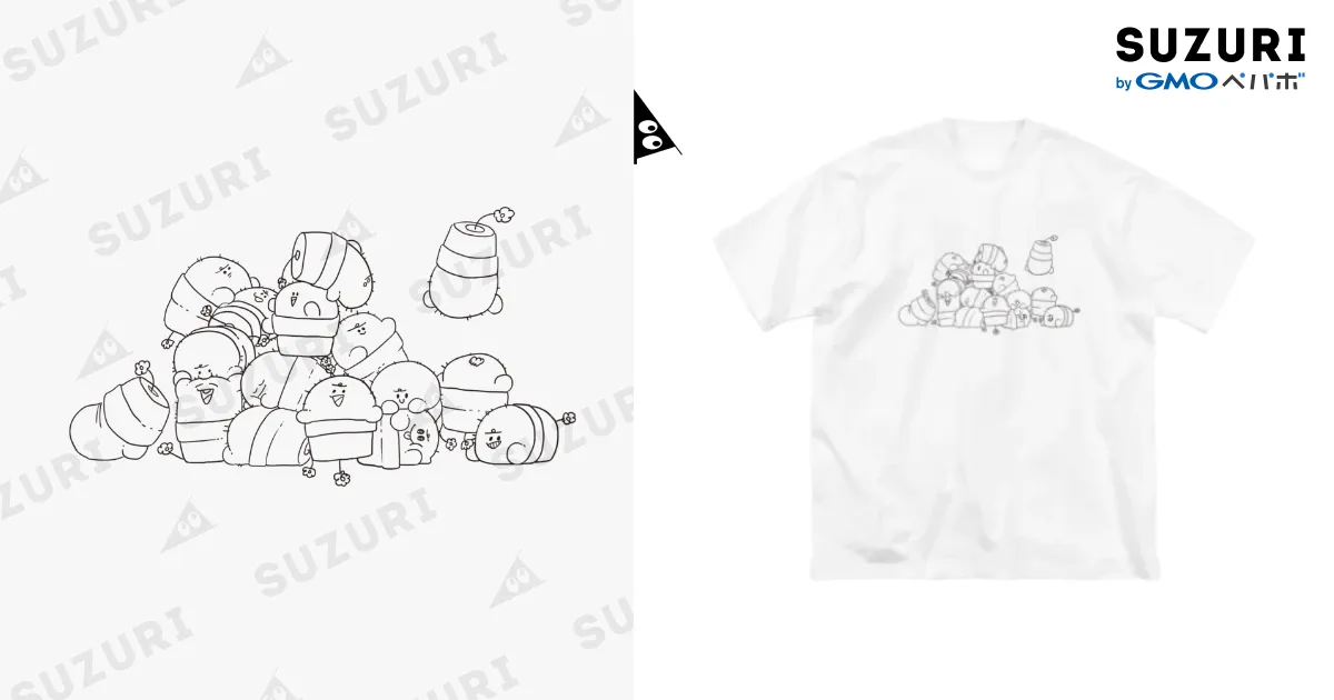 ぐちつぼ ( gutitubo )の【イッパイサボテン ビッグTシャツ】という名