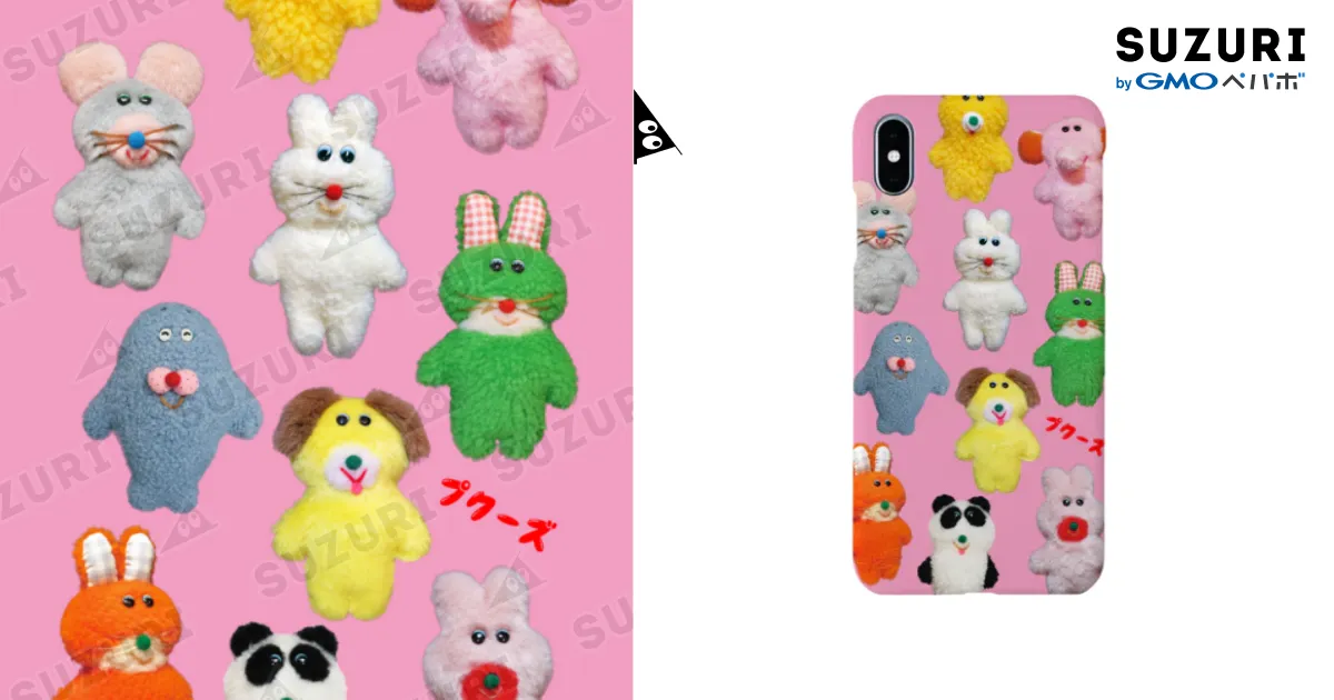 プクーズおもちゃばこ(いちご) / むにゅ ( muunyu )のスマホケース