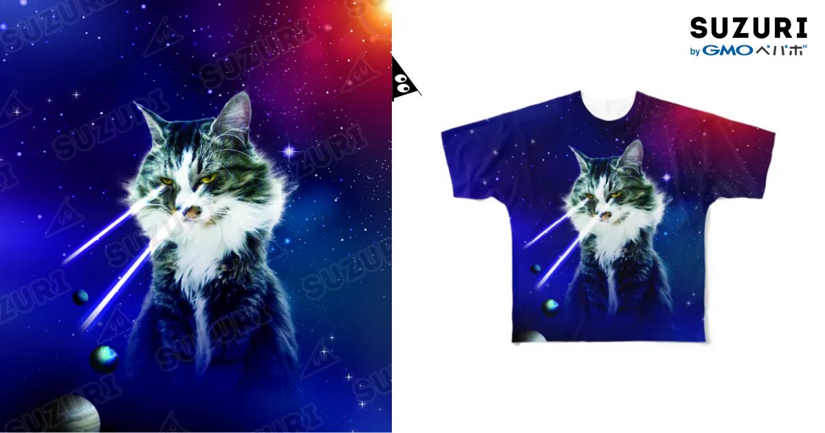 ミームなうちの猫 / Kabo-YuzoのフルグラフィックTシャツ通販