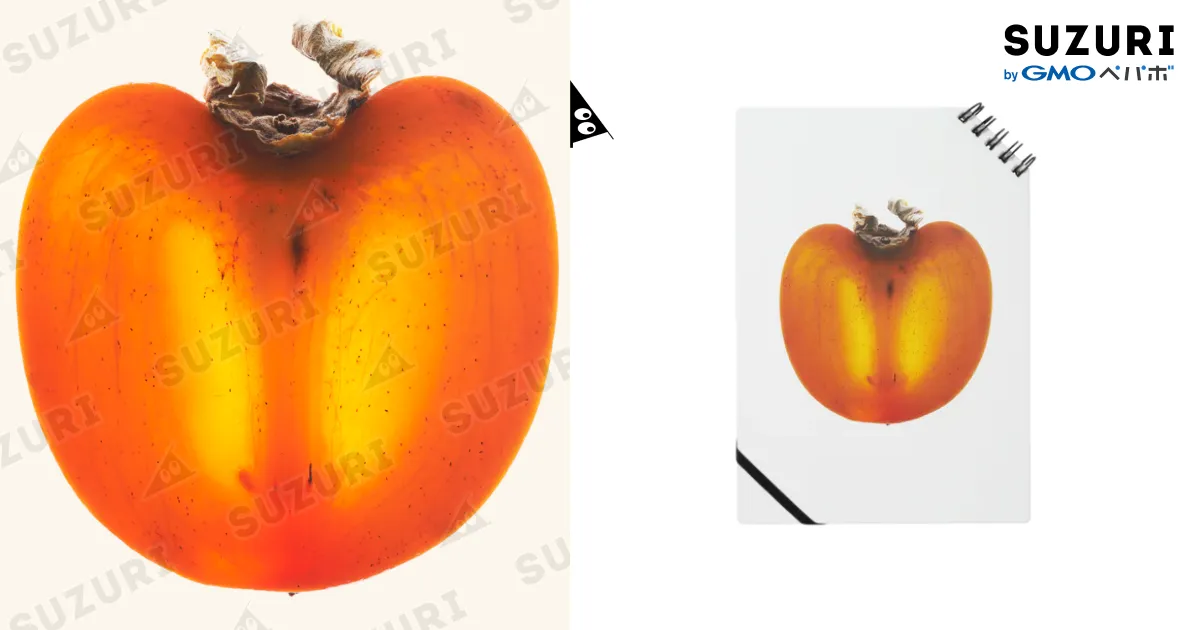 果物の断面図写真シリーズ(柿) / ShotaMiyakeのノート通販 ∞ SUZURI