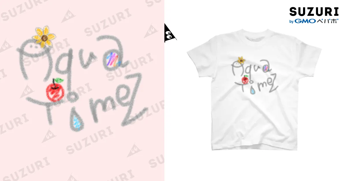 Aqua Timez 自作ロゴ / tA_rintAのスタンダードTシャツ通販