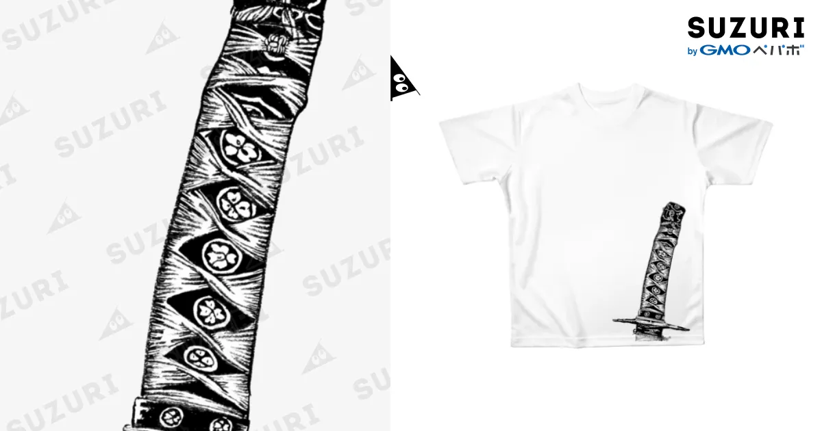 刀の柄 / samurai7のフルグラフィックTシャツ通販 ∞ SUZURI
