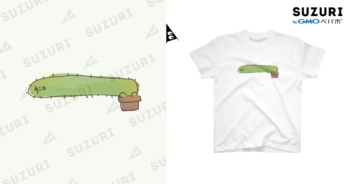 ナガイネサボテン Tシャツ / ぐちつぼ ( gutitubo )のスタンダードT