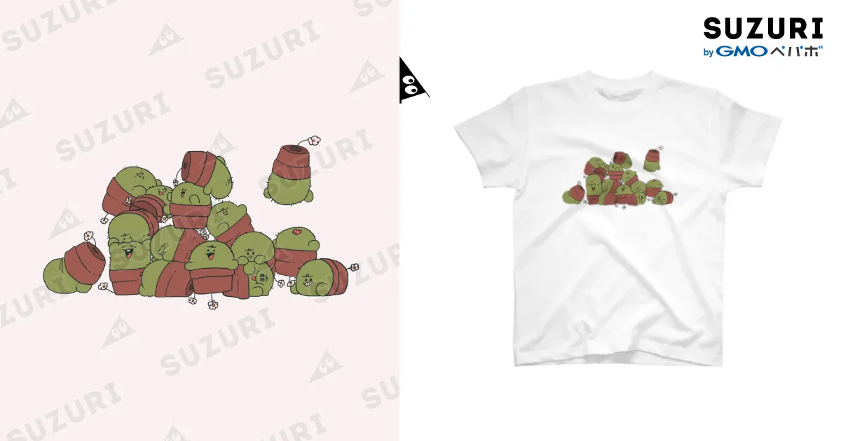 イッパイサボテン Tシャツ / ぐちつぼ ( gutitubo )のスタンダードT