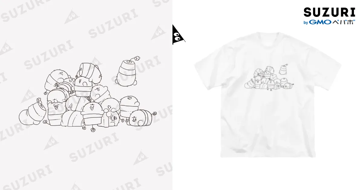 イッパイサボテン ビッグTシャツ / ぐちつぼ ( gutitubo )の