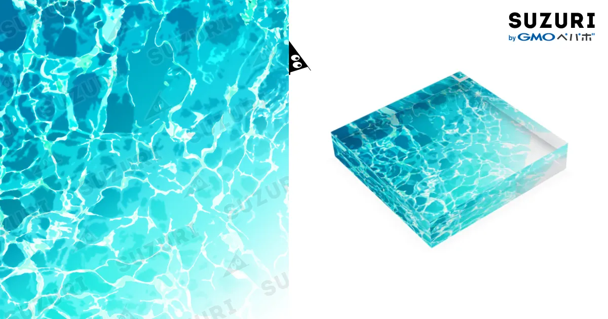 海の水面B / WhClのアクリルブロック通販 ∞ SUZURI（スズリ）