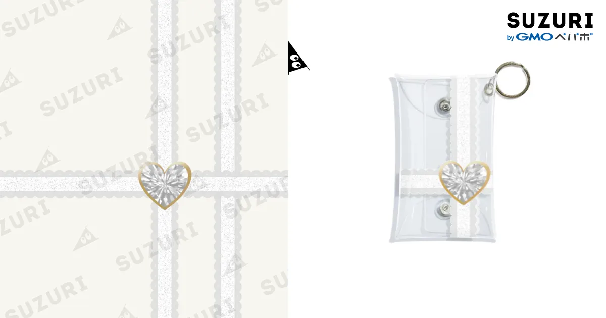 アクスタケース リボン白レース white / みかんの実 ( _mikaxn_