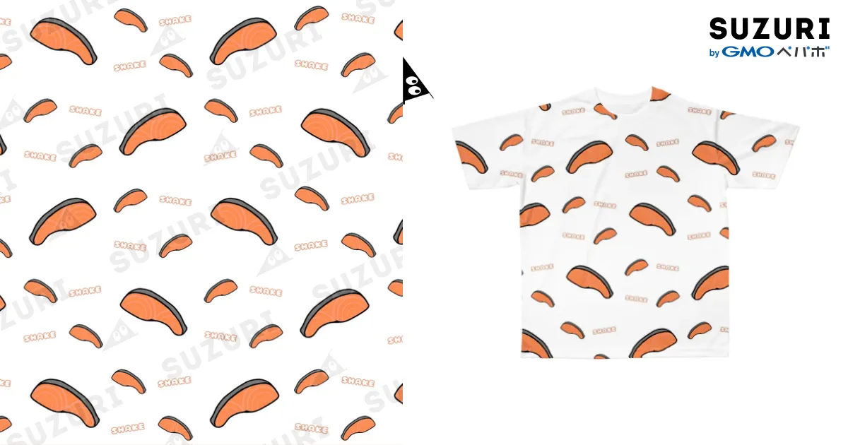 シャケ / ムエックネ ( Muekne )のフルグラフィックTシャツ通販