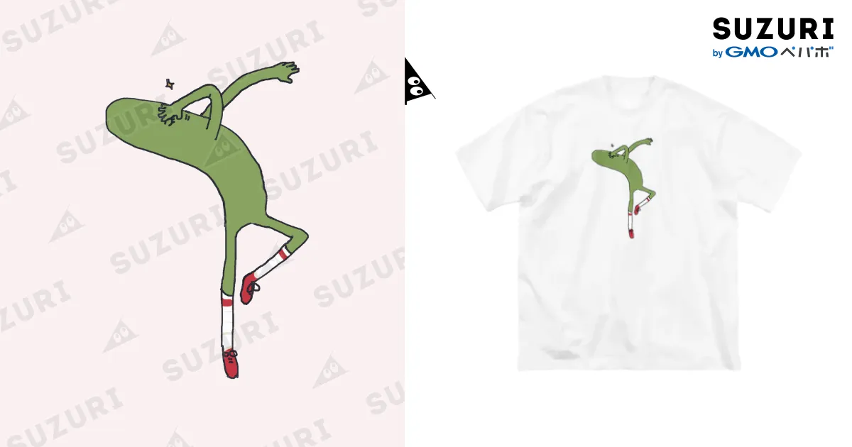 スタイリッシュきゅうり ビッグTシャツ / ぐちつぼ ( gutitubo