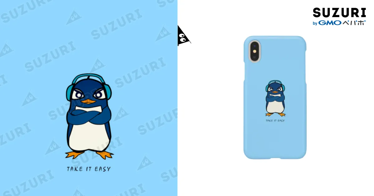 Ruペンギンのスマホケース / T.I.E STORE ( TIE_Cinema )の