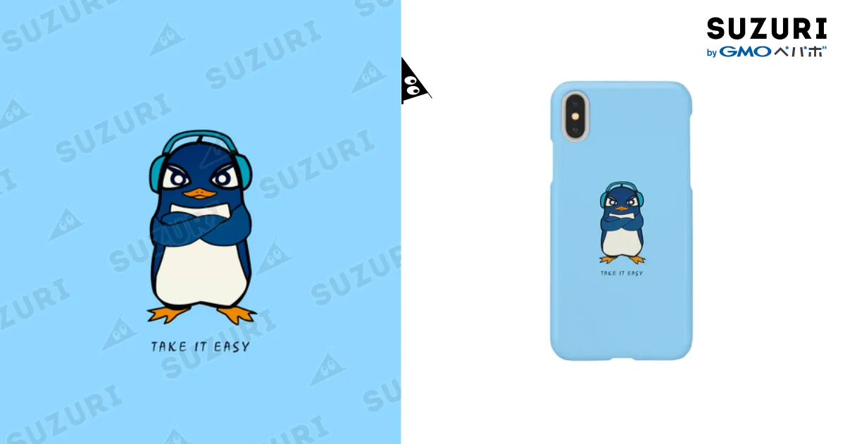 Ruペンギンのスマホケース / T.I.E STORE ( TIE_Cinema )の