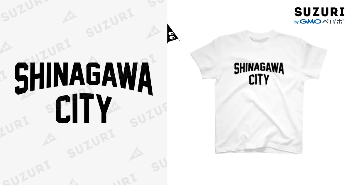 品川区 SHINAGAWA CITY ロゴブラック / JIMOTOE Wear Local