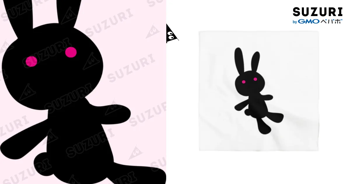 赤目の黒うさぎ / CHOTTOPOINTのバンダナ通販 ∞ SUZURI（スズリ）
