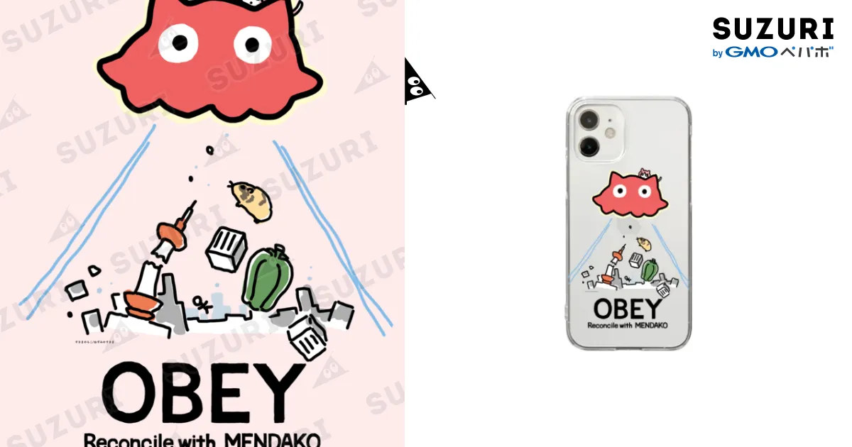 めんだこちゃん OBEY (カメラ穴回避) / ねずみのすきま