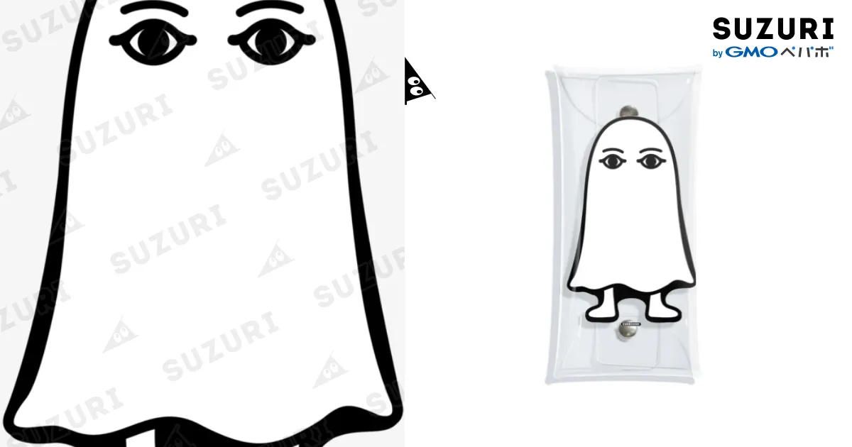 エジプトの神様☆メジェドさま☆仁王立ち-モノクロ / Cɐkeccoo