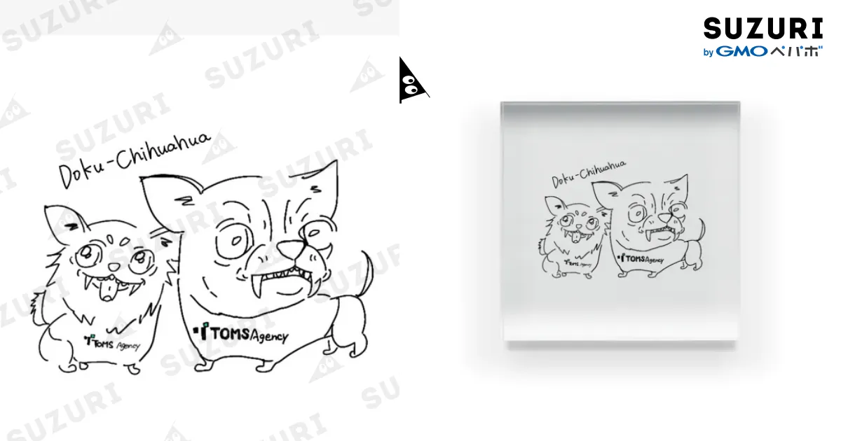 毒チワワ2 / ericapiのアクリルブロック通販 ∞ SUZURI（スズリ）