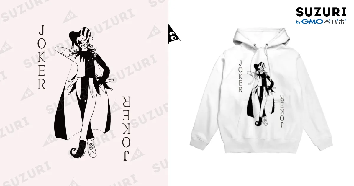 ✨トラ吉❤︎K✨ページ Ｎｏ．565 コーデ売り まとめ売り トランプのジョーカーがかっこいいグッズ Hoodie by chicodeza