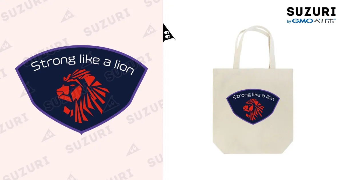 ライオンのロゴマーク / chicodeza by suzuri ( chicodeza )のトート