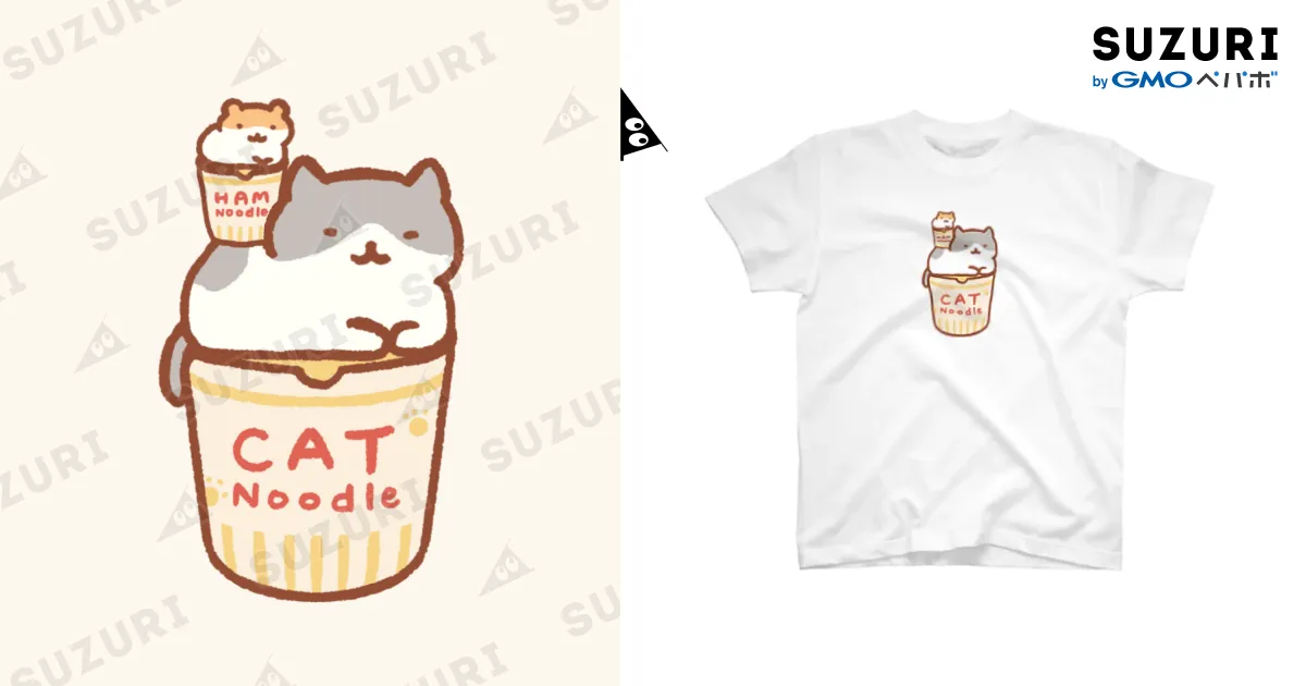 CAT & HAM NOODLE🍜 / すやはむハウス ( sysysuyao )の