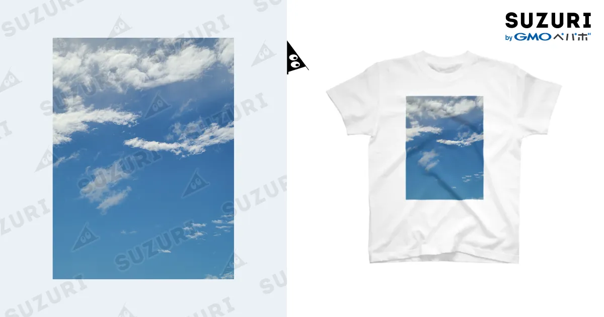 青空と雲 / 青い空 ( hito-m )のスタンダードTシャツ通販 ∞ SUZURI