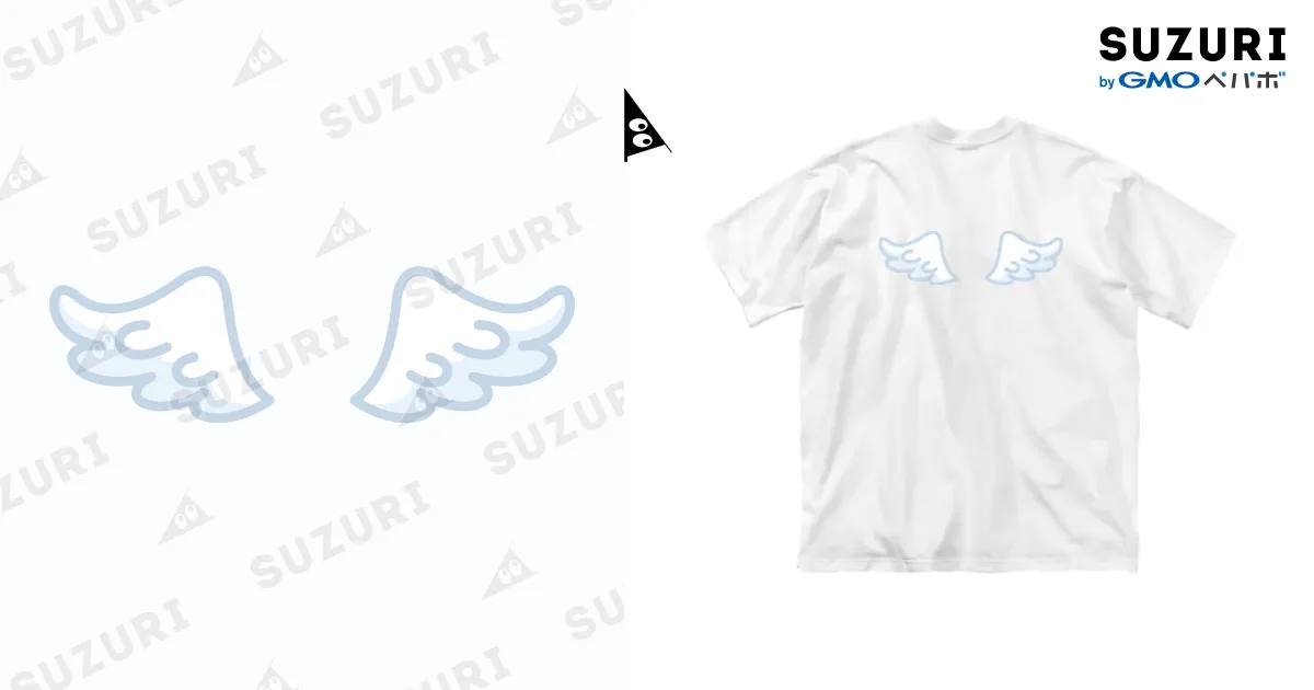 天使の羽根 / kimchinのビッグシルエットTシャツ通販 ∞ SUZURI