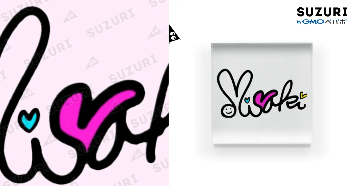 MISAKIサイン / MISAKI ( Misaki_0803_s2 )のアクリルブロック