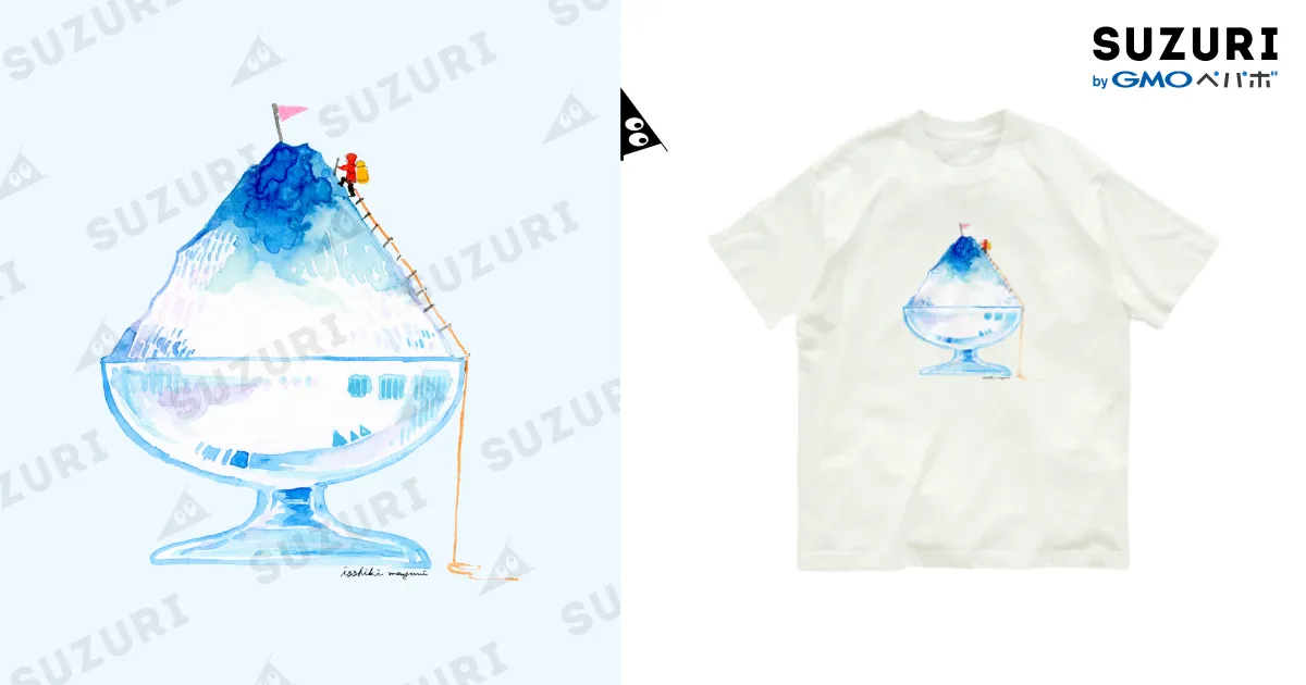 「かき氷が好きだ！」Tシャツ（M） 9cb48c5c-de55-40c4-8184-