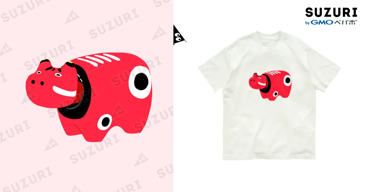 BECK 赤 Tシャツ 顔デザイン 5/16 21:00- 去年大人気だったtシャツが新色の赤📍🎈📮を追加し