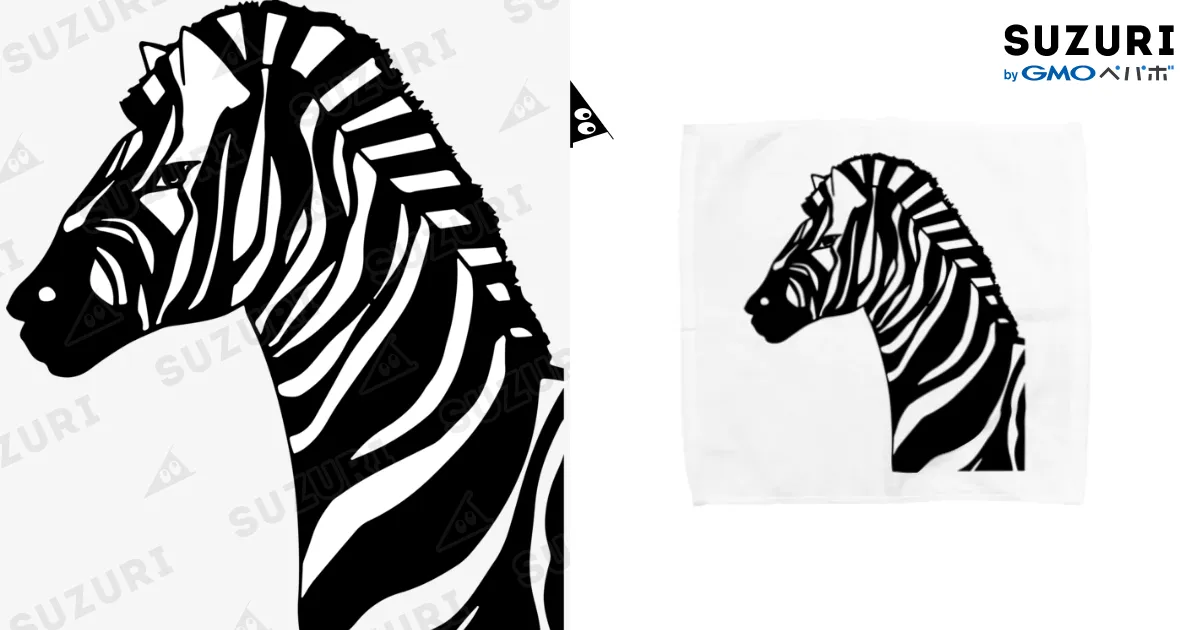かっこいいシマウマのデザイン / chicodeza by suzuri ( chicodeza )の