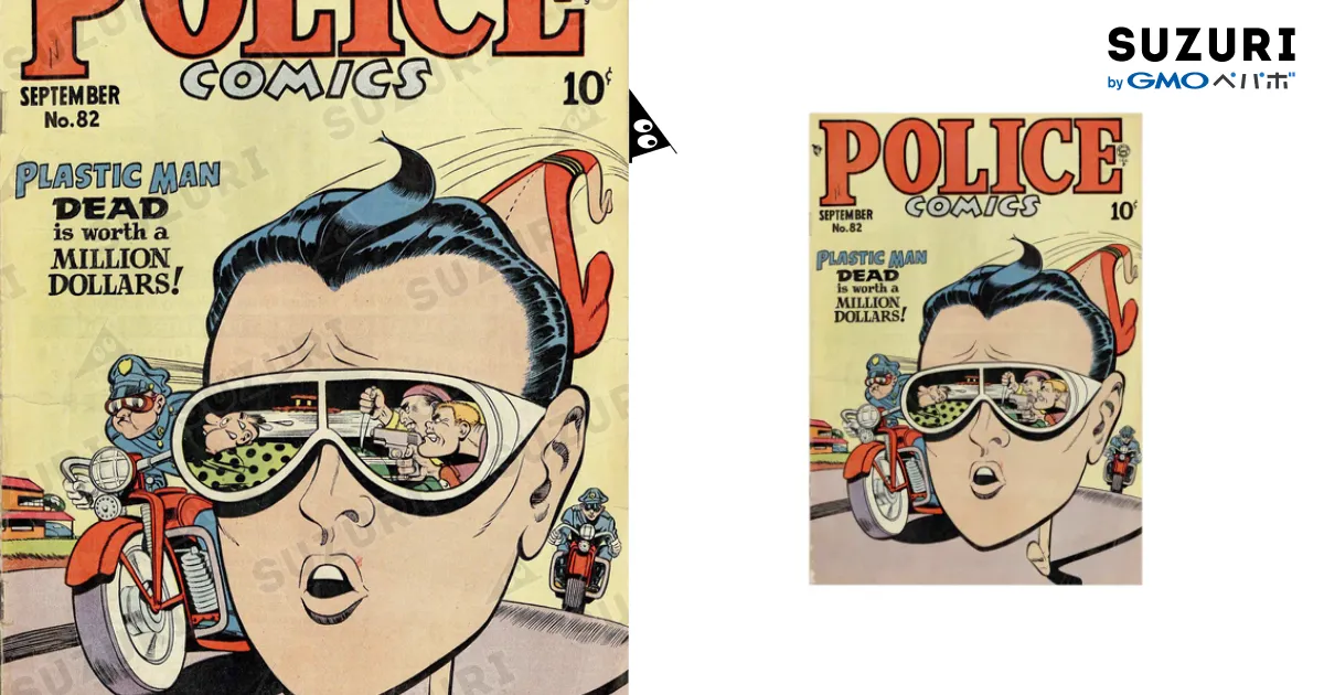 昔のアメコミの表紙（ヒーロー） / gemgemshopの吸着ポスター