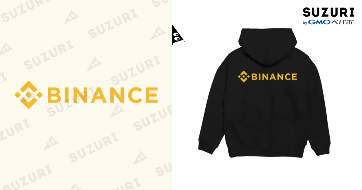 BINANCE-バイナンス- バックプリントデザイン（背面プリント） / FUNNY 