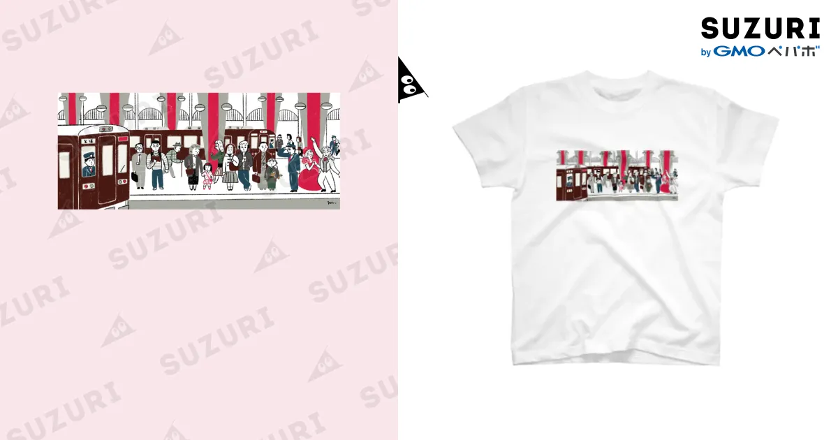 阪急電車 宝塚駅のホーム / 母アパレル ( haha_apparel )の