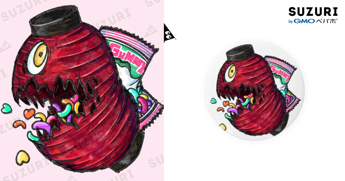 妖怪 提灯お化け(グミ) / stupid? ( Ma-shi- )の缶バッジ通販