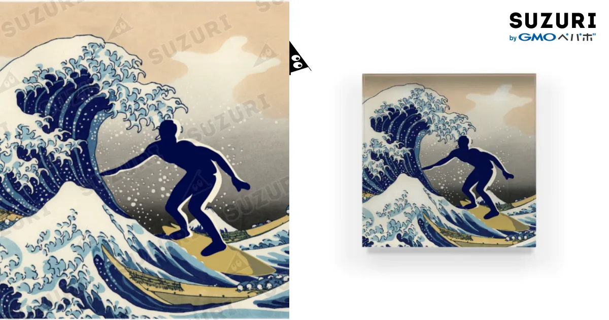 FORNEY サーフィン アクリル原画① FORNEY サーフィン アクリル原画①