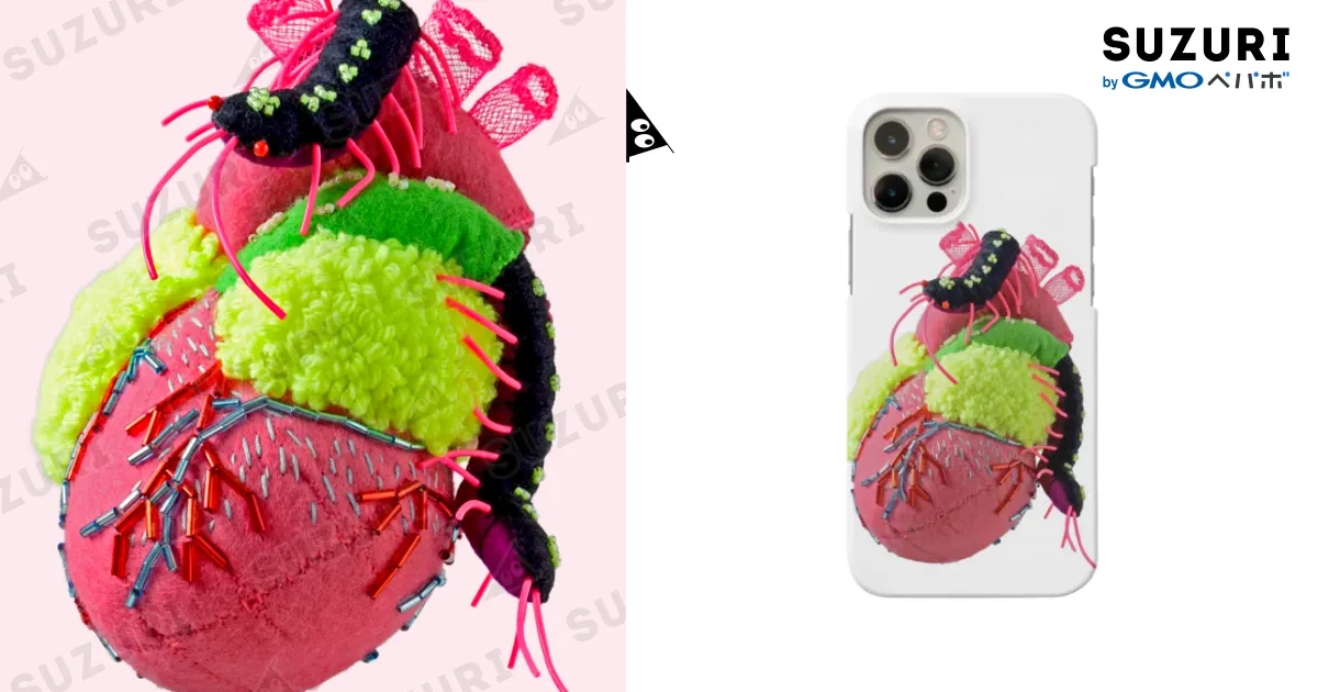 解剖心臓と百足 / 水島ひね ( hine )のスマホケース（iPhone）通販