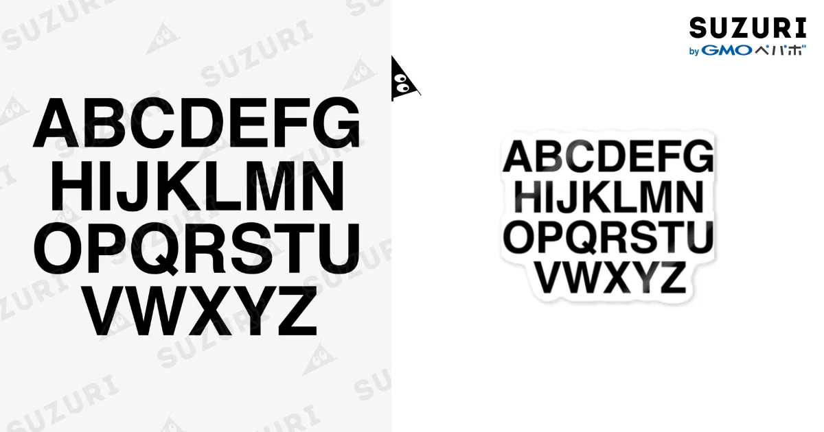 ABCDEFG HIJKLMN OPQRSTU VWXYZ / TOKYO LOGOSHOP 東京ロゴ