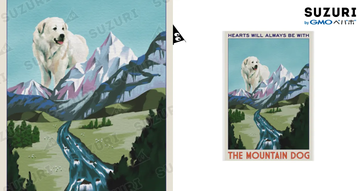 カラドリウス　店頭販促用ポスター THE MOUNTAIN DOG / OOKIIINUの吸着ポスター通販 ∞ SUZURI