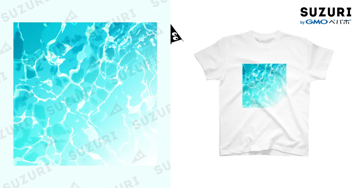 海の水面A / WhClのスタンダードTシャツ通販 ∞ SUZURI（スズリ）