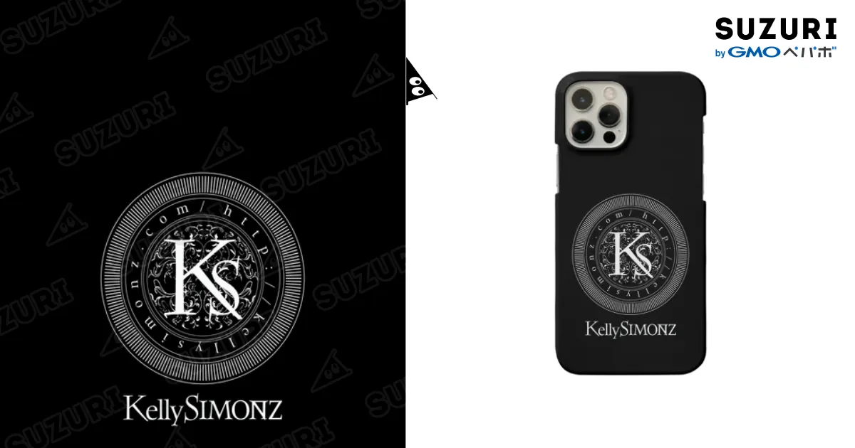 KSロゴマーク』 黒スマホケース / Kelly SIMONZ ( kellysimonz