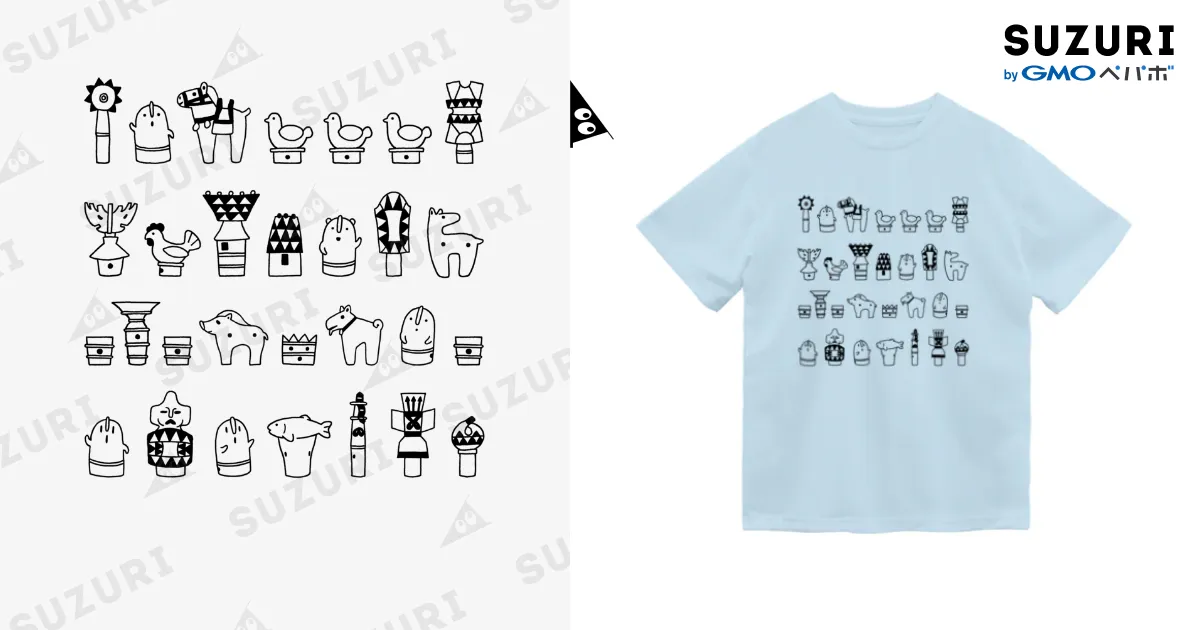 ゆるハニワ隊 / 円葉堂 ( enyodo )のドライTシャツ通販