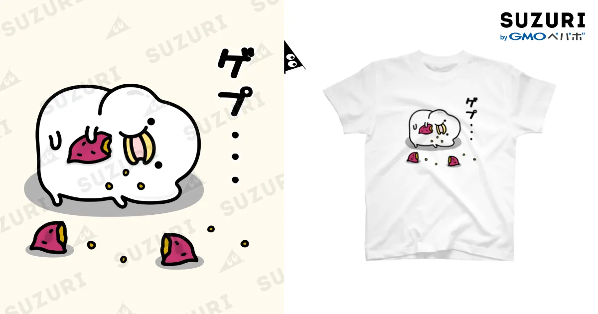 うるせぇトリのTシャツ（ゲップ / mame&co ( m_c_l_s )の