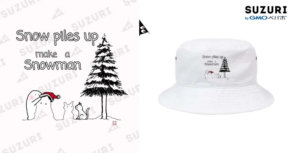 Snowman / Yamadatinku ( tatata1020tatata )のバケットハット