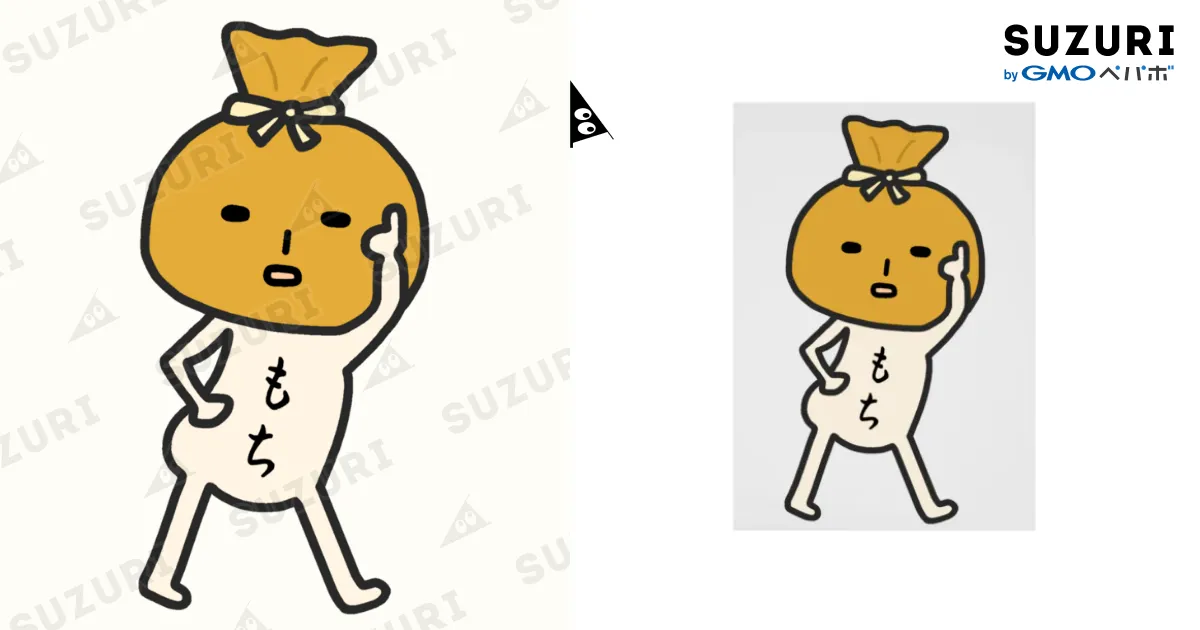 餅巾着くん Stickable Poster by учк¡✼* ( mintneko0830s2