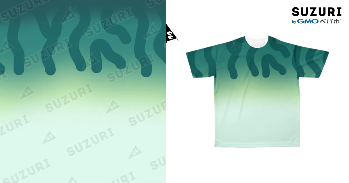 両面プリント】サバ柄♪フルグラフィックTシャツ♪2201 / 脂身