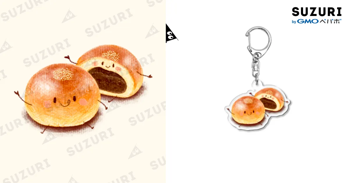 マザリ】米粉パン アクリルスタンド 6個セット マザリ アクリル