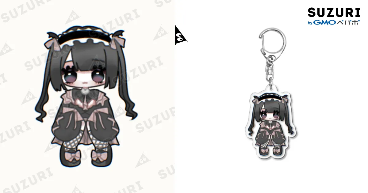 地雷系おんなのこ黒ピンク / usa+ ( usaplus )のアクリル