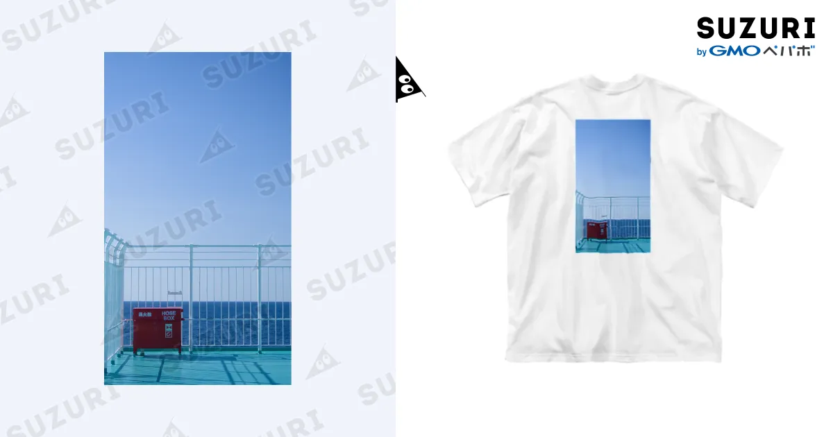 星プリント ホワイト Tシャツ 吸水速乾/UPF50＋】「ONE OCEAN®」バックロゴプリントTシャツ(M