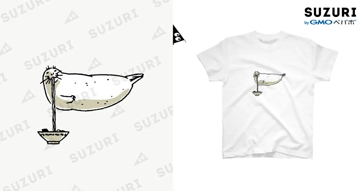 アザラーメン / ぴすぴす ( azarapsps )のスタンダードTシャツ通販