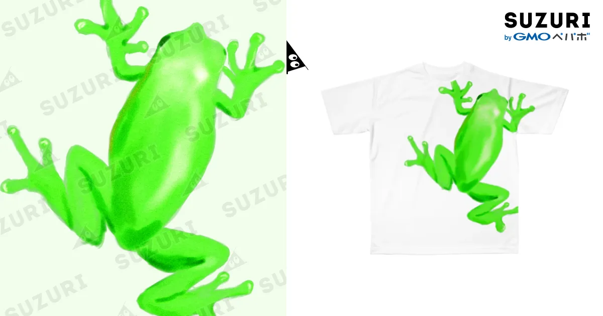 BECK カエルイラスト Tシャツ Lサイズ