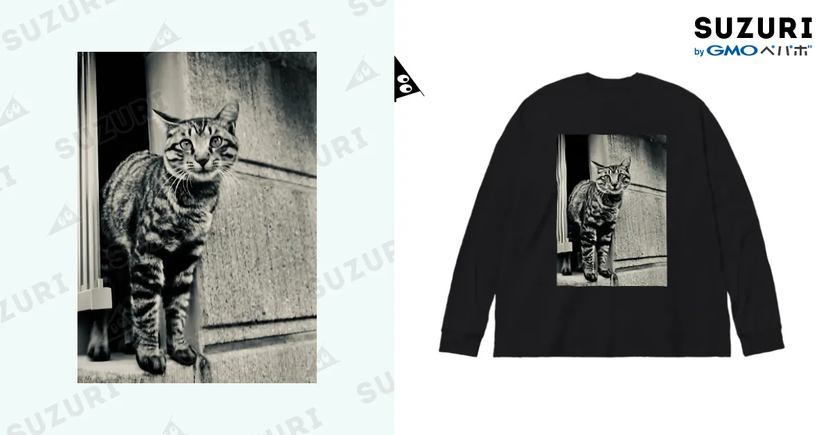 黒夢 CORKSCREW Big LS Tee B 猫 ロンT XL ブラック L/S Tee 